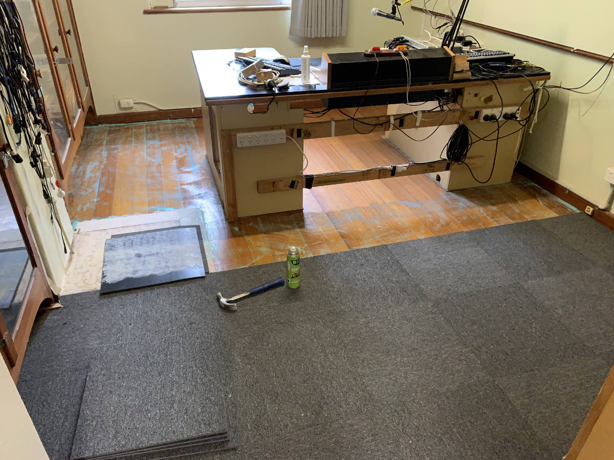 Studio 2 Carpet replacement, Feb 2023