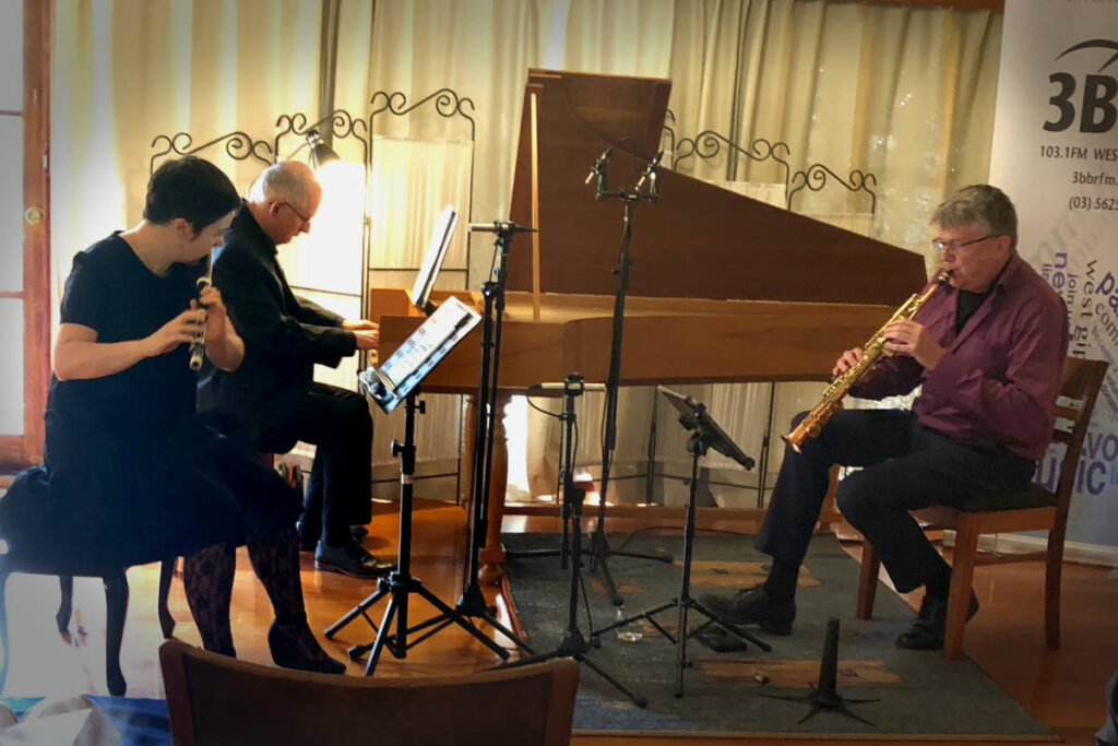Peter Hagen and Niels Bijl with Meredith Beardsmore
