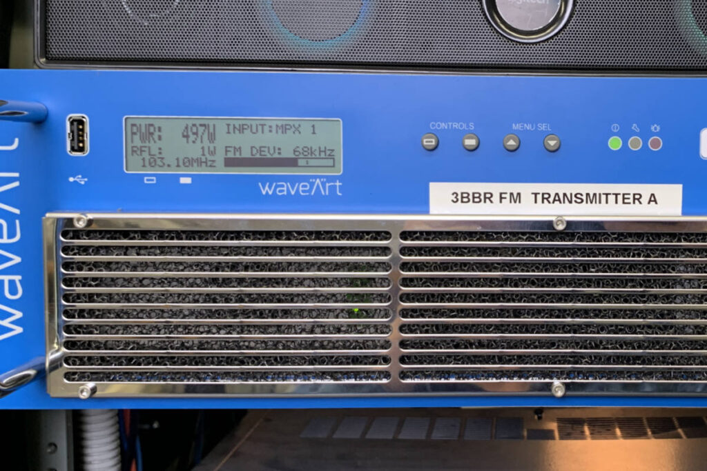 3BBR's new transmitter